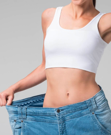 Illustrative photograph showing the abdomen and waist